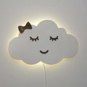 Lampy pozostałe - Lampka Chmurka Z Kokardką Led/Drevniane.Pl - miniaturka - grafika 1