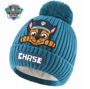 CZAPKA dziecięca zimowa ciepła CHASE PSI PATROL z futrem dla chłopca dzieci - Czapki damskie - miniaturka - grafika 1