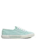 Trampki damskie - Pepe Jeans Tenisówki Brady Basic W PLS31287 Turkusowy - miniaturka - grafika 1