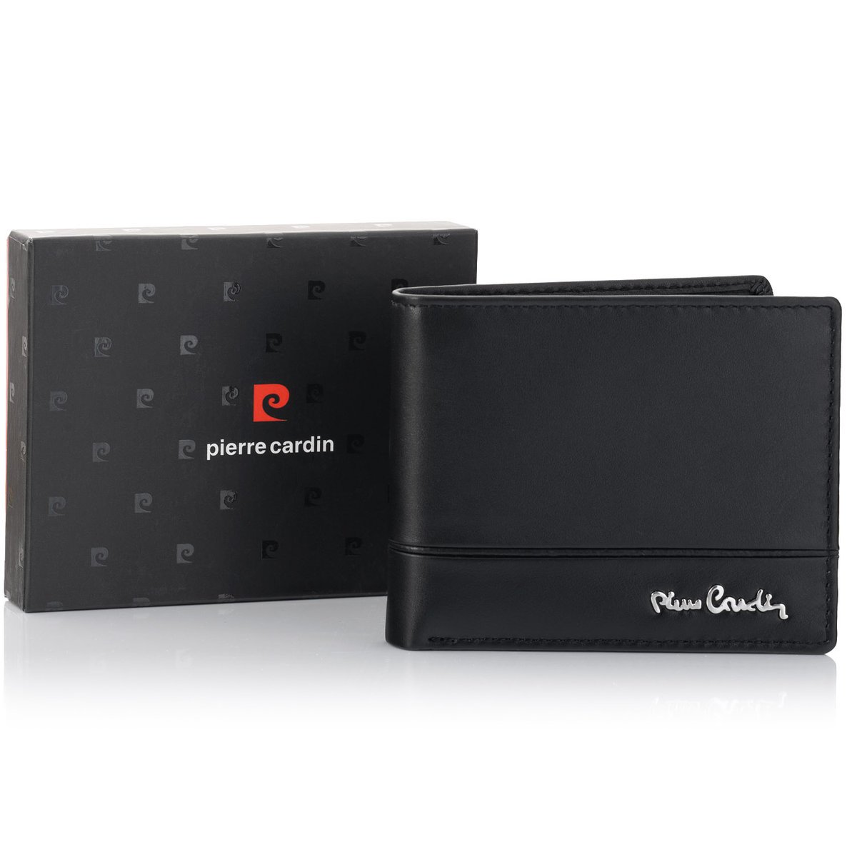 Mały portfel męski Pierre Cardin YS605 8825 z RFID - czarny