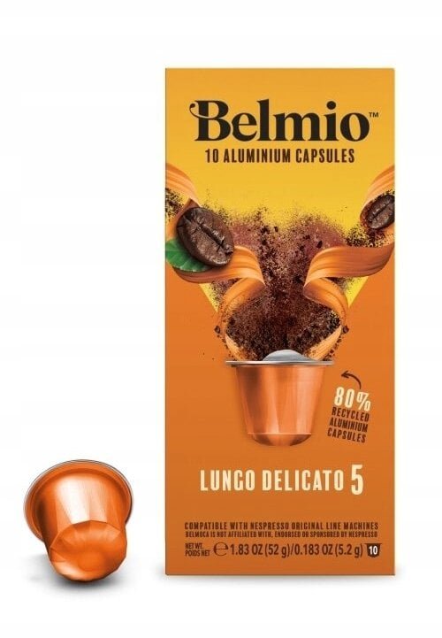 Kapsułki do Nespresso Belmio Lungo Delicato 10 sztuk
