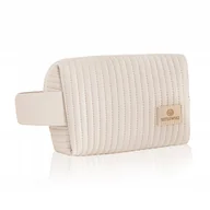 Kosmetyczki, organizery i kuferki - Pikowana kosmetyczka Betlewski skóra eko beżowa - miniaturka - grafika 1