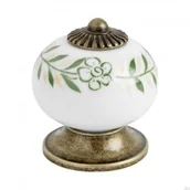 Klamki - Gałka meblowa 8131 Porcelanowa postarzane złoto - miniaturka - grafika 1