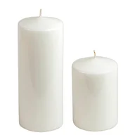 Świece - Świeca klasyczna lakier biała 10 x 25 cm - miniaturka - grafika 1