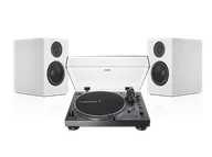 Zestawy stereo - Audio-Technica AT-LP120X-USB (czarny) + A28 (biały) - miniaturka - grafika 1