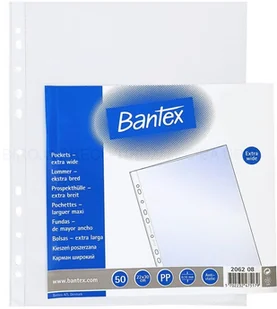 Sleeves Bantex Maxi, A4 + 22x30cm, 100 microns, matt 50 0809-203 - Koszulki na dokumenty - miniaturka - grafika 1
