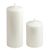 Świece - Świeca klasyczna lakier biała 10 x 15 cm - miniaturka - grafika 1