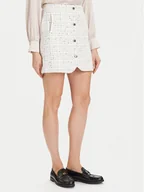 Spódnice - Morgan Spódnica mini 252-JGABY Beżowy Slim Fit - miniaturka - grafika 1