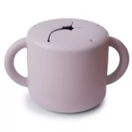 Kubki dla dzieci - Mushie, Kubek Niewysypek na Przekąski Soft Lilac - miniaturka - grafika 1