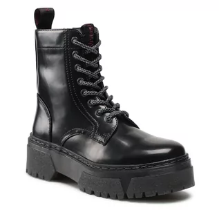 Botki damskie - Wrangler Trapery Piccadilly Hi WL12581A Black 062 - grafika 1