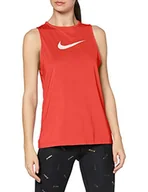 Koszulki i topy damskie - Nike damska koszulka w Np Tank Essential Swoosh czerwony Track Red/(White) X-L - miniaturka - grafika 1