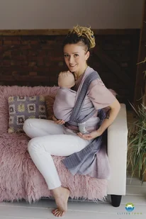 Little Frog Chusta tkana Little Frog - Lovely Lavender 5 4.2 m. - Chusty do noszenia dzieci - miniaturka - grafika 1