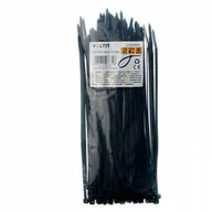 Inne mocowania - Opaska kablowa trytytka 3,6 x 200 nylon 66 czarna - 100 szt. - miniaturka - grafika 1