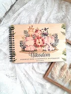 Pamiątka Chrztu Świętego - ALBUM SAFARI z personalizacją, prezent na Roczek, Chrzest, narodziny - miniaturka - grafika 1