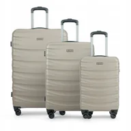 Walizki - PUCCINI Zestaw WALIZEK Podróżnych PC Poliwęglan Polikarbon 3w1 PC032-6A - miniaturka - grafika 1