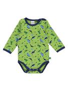 Body dla niemowląt - Fred´s World by GREEN COTTON Body "Dinosaur" w kolorze zielonym - miniaturka - grafika 1
