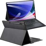 Etui do tabletów - DUX DUCIS etui DK składane z podświetlaną klawiaturą bezprzewodową do SAMSUNG Tab S10 Ultra/S9 Ultra/S8 Ultra czarne - miniaturka - grafika 1