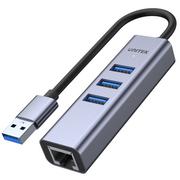 Huby USB - Unitek USB 3.0 3x USB 3.0 RJ-45 darmowy odbiór w 22 miastach i bezpłatny zwrot Paczkomatem aż do 15 dni H1906A - miniaturka - grafika 1