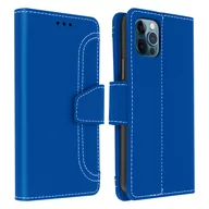 Etui i futerały do telefonów - Etui do Apple iPhone 12 Pro Max Full Double Window Video Holder niebieskie - miniaturka - grafika 1