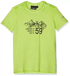 Koszulki dla chłopców - CMP CMP T-shirt chłopięcy 38t6874 beżowy bambus 110 38T6874 - grafika 1
