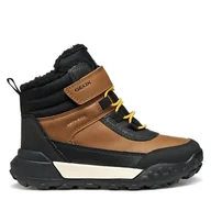 Buty dla chłopców - Śniegowce Geox J Trekkyup B Abx J46MBE 0MEMS C0275 S Brązowy - miniaturka - grafika 1