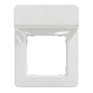 Wyłączniki światła i elektryczne - Ramka pojedyńcza z półką na telefon Biały SEDNA DESIGN SCHNEIDER ELECTRIC - miniaturka - grafika 1