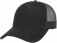 Czapki i chusty sportowe męskie - Czapka Dżersej Trucker, czarny, One Size - miniaturka - grafika 1