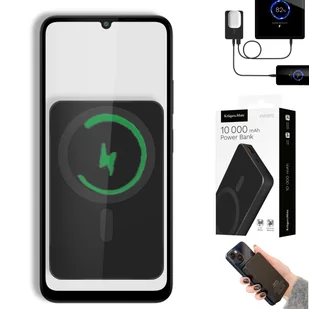 POWER BANK indukcyjny Kruger&Matz 10000 mAh Mag Safe - Powerbanki - miniaturka - grafika 1