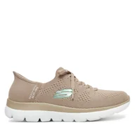 Sneakersy damskie - Sneakersy Skechers Summits-New Daily 150263/TPE Beżowy - miniaturka - grafika 1