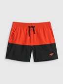 Kąpielówki dla chłopców - 4F Spodenki plażowe boardshorty chłopięce - czerwone 146/152 (10-12 lat) - miniaturka - grafika 1