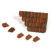 Kolejki i akcesoria - Vallejo Diorama Accessories Damaged Roof Section and Tiles 1:35 Vallejo SC230 - miniaturka - grafika 1