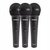 Mikrofony estradowe - Proel dm800kit  3 + 3 + Mikrofone + Fall do transportu/zatamowanie DM800KIT - miniaturka - grafika 1