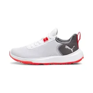 Buty dla chłopców - PUMA Chłopięce buty golfowe Fusion Crush Sport Jr, Puma Biały ciemny węgiel, 38 EU - miniaturka - grafika 1