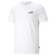 Koszulki sportowe męskie - Męska koszulka Essentials z małym logo PUMA White - miniaturka - grafika 1