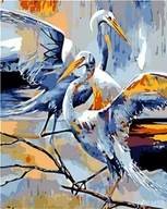Malowanie po numerach - Artnapi 40x50cm Zestaw Do Malowania Po Numerach - Bociany - Na Drewnianej Ramie - miniaturka - grafika 1