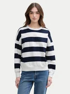 Bluzy damskie - Tom Tailor Denim Bluza 1045508 Granatowy Regular Fit - miniaturka - grafika 1