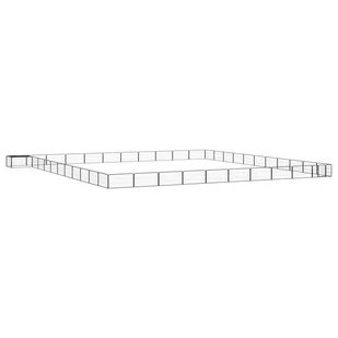 vidaXL Kojec dla psa, 44 panele, czarny, 100x50 cm, stal - Sprzęt podróżny i transportery dla psów - miniaturka - grafika 1