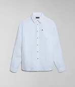 Koszule męskie - camicie uomo napapijri g-linen ls np0a4hq2 002 - miniaturka - grafika 1