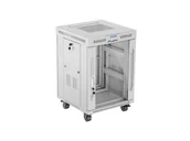 Szafy rack - Lanberg szafa rack stojąca 19'' 15U 600x600 szara drzwi szklane LCD V2 FF01-6615-12SL - miniaturka - grafika 1
