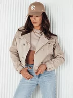 Kurtki damskie - Kurtka damska jeansowa LUISE beżowa Dstreet TY4125-L/XL - miniaturka - grafika 1