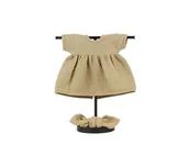 Akcesoria dla lalek - Miniland Sukienka Ubranko Dla Lalki R. 38 Beżowa - miniaturka - grafika 1