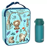 Lunch boxy - Zestaw Śniadaniowy Do Przedszkola Ion8 Zebra Fan 12: Lunchbag I8Lbbzebfan I Butelka Ion8 I8Rf350Aqu - miniaturka - grafika 1
