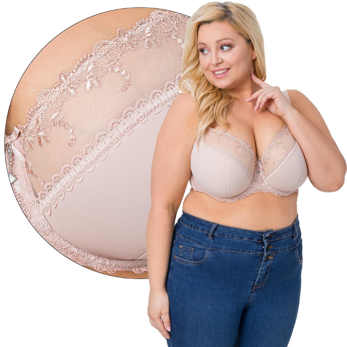 AVA biustonosz AV-1030 SEMI-SOFT beżowy 100C