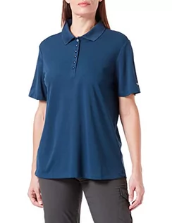 Koszulki i topy damskie - CMP CMP Damska koszulka polo Piquet z technologią Dry Function, niebieska, D34 3T59676 - grafika 1