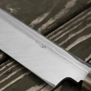 Hideo Kitaoka Aogami#2 Satin Damascus Nóż Yanagiba 24 cm - Noże kuchenne - miniaturka - grafika 11