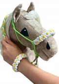 Maskotki i pluszaki - Zestaw STOKROTKA hobby horse-halter,wodze,opaska - miniaturka - grafika 1