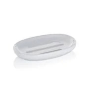 Mydelniczki i dozowniki mydła - Kela CERAMICZNA MYDELNICZKA 13,5 X 8,5 CM BIAŁA ISABELLA FREEFORM KE-20500 - miniaturka - grafika 1