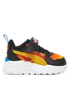 Buty dla dziewczynek - Puma Sneakersy Trinity Lite Hot Wheels AC+ Inf 401408 01 Czarny - miniaturka - grafika 1
