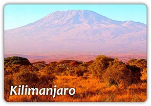 AFRYKA - Masyw Kilimandżaro - Tanzania - Kibo - Wulkan - Magnes na lodówkę - Magnesy - miniaturka - grafika 1