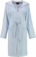 Szlafroki damskie - Cawo Szlafrok damski Relax Hooded Light Blue - miniaturka - grafika 1